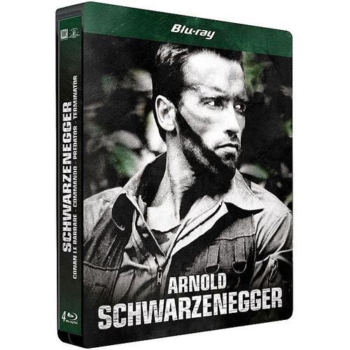 Arnold Schwarzenegger : Conan Le Barbare + Commando + Predator + Terminator - Édition Steelbook Limitée - Blu-Ray