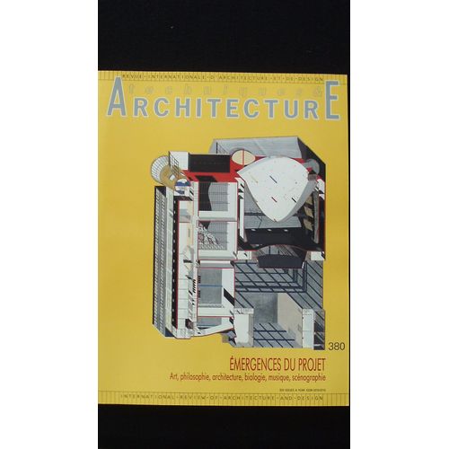 Techniques & Architecture, Emergence Du Projet Art, Philoophie, Architecture, Biologie, Musique, Scénographie La Déconstruction Un Projet, Derrida N° 380