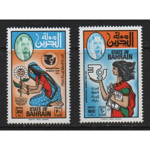 Bahreïn, Timbres-Poste Y & T N° 223 Et 224 Année Internationale De La Femme, 1975