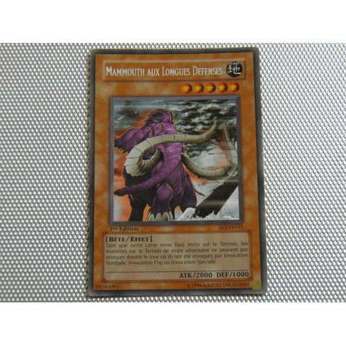 Yu-Gi-Oh - Mammouth Aux Longues Défenses - Fet-Fr015 - Rare
