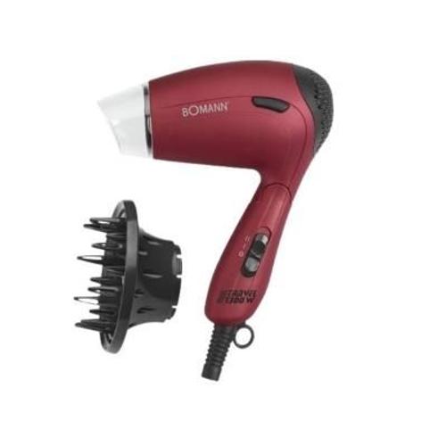 Sèche-Cheveux De Voyage Compact 1300w Bomann Htd 8005 Cb Rouge