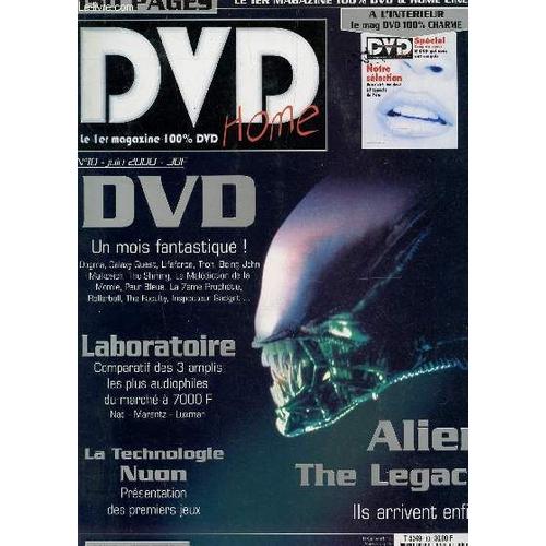 Dvd Home - Le &er Magazine 100% Dvd Et Home Cinema / N°10 - Juin 2000 / Alien The Legacy - La Technologie Nuon : Presentation Des Premiers Jeux Etc...