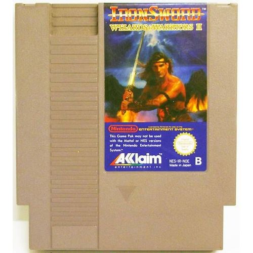 Nintendo Nes - Acclaim - Iron Sword Wizards & Warriors Ii (Loose)