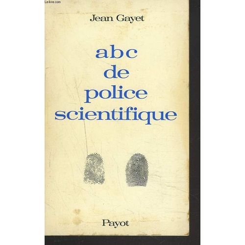 Abc De Police Scientifique