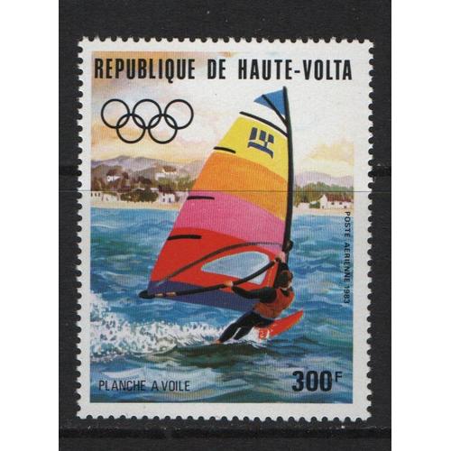 République De Haute-Volta, Timbre-Poste Aérienne Y & T N° 243, 1983 - Nautisme, Planche À Voile