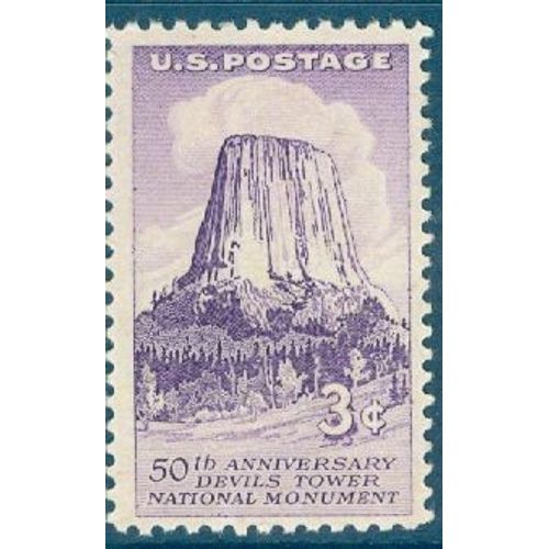 Usa 1956 - Devils Tower - 3c - Scott 1084 - Neuf * (Trace De Charnière)