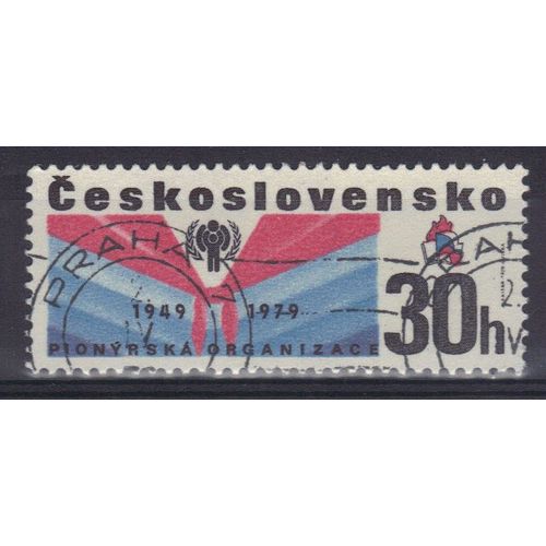 Tchecoslovaquie 1979 : Année Internationale De L'enfant Et 30è Anniversaire De La Création De L'organisation Des Jeunes Pionniers Tchécoslovaques - Timbre Oblitéré