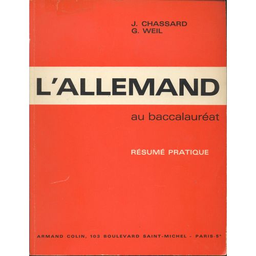 L'allemand Au Baccalauréat - Résumé Pratique