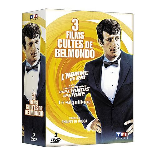 3 Films Cultes De Belmondo - Les Tribulations D'un Chinois En Chine + L'homme De Rio + Le Magnifique - Pack