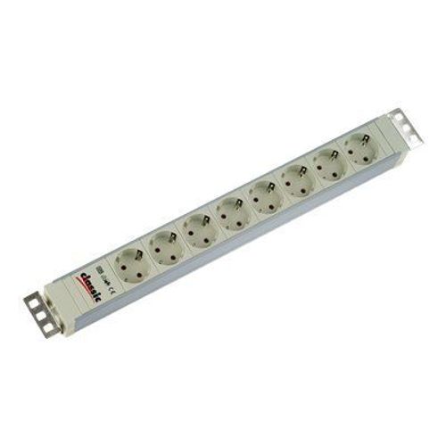 Bachmann - Coupe-circuit (rack-montable) - CA 230 V - connecteurs de sortie : 8 - 1U - 19" - 2 m - gris clair