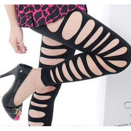 Leggings Gainant Femme Stripped Noir 44 46