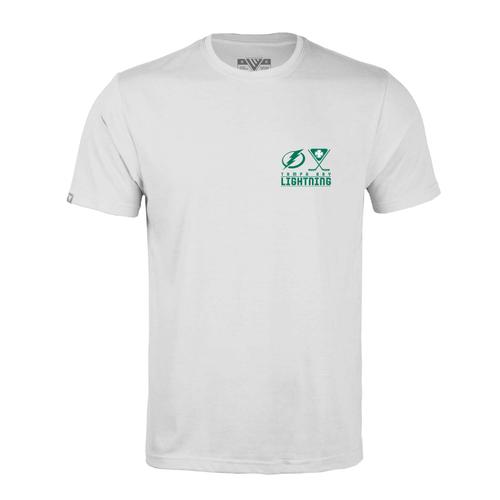 T-Shirt Blanc Levelwear Pour Hommes Du Lightning De Tampa Bay De La Saint-Patrick De Richmond