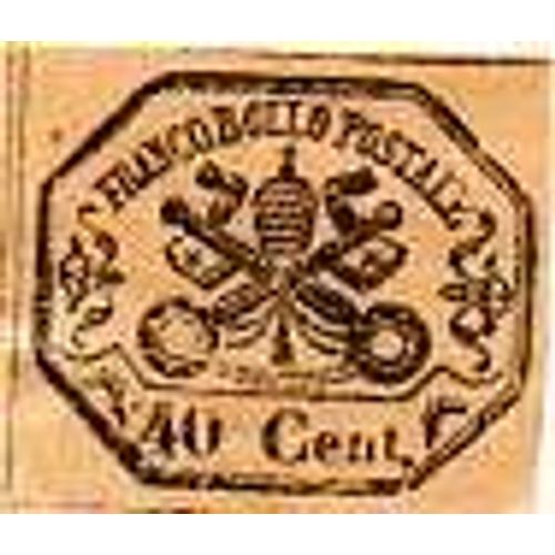 Timbre Etats-Pontificaux ( Vatican ) ; 1867 - Non-Oblitéré