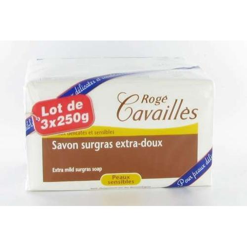 Roge Cavailles Savon Surgras Extra Doux -  Lot 3 X 250 G 