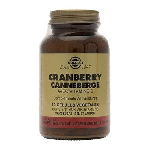 Solgar Canneberge, Cranberry Et Vitamine C - 60 Gélules 