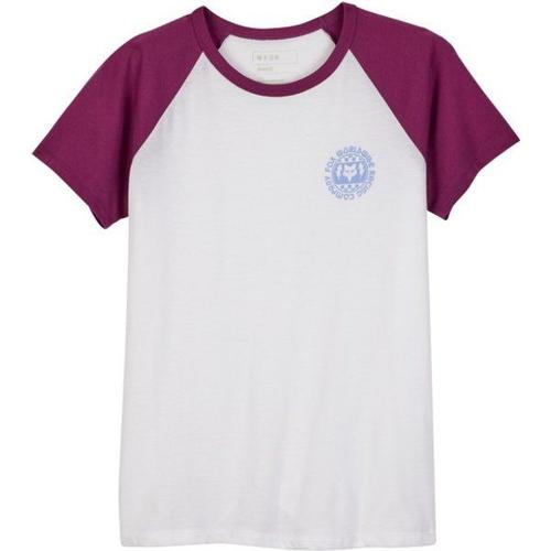 Fox Racing Women's Next Level S/S Raglan Tee T-Shirt Technique Taille M, Blanc