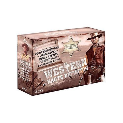 Le Western En Haute Définition - L'homme Des Hautes Plaines + Joe Kidd + Sierra Torride + Une Bible Et Un Fusil + La Caravane De Feu - Pack - Blu-Ray