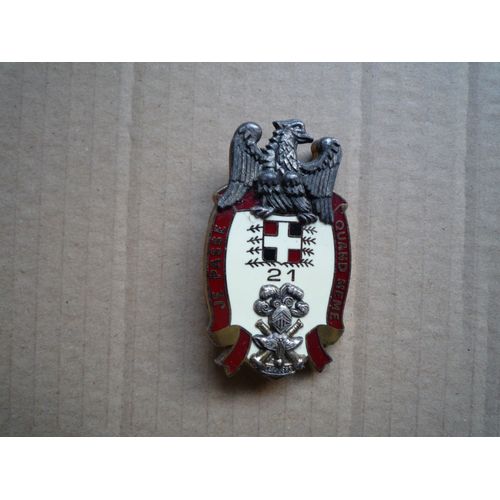 Insigne Drago G 2876 Du 21° R.I. Émaillé