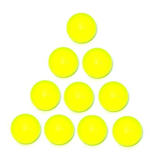 Balles Baby Foot Plastique Jaune (Par 10)
