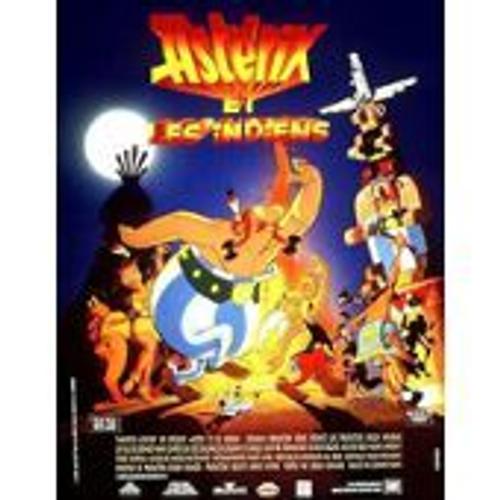 Astérix Et Les Indiens - Dessin Animé De Gerhard Hahn - Affiche De Cinéma Pliée 60x40 Cm