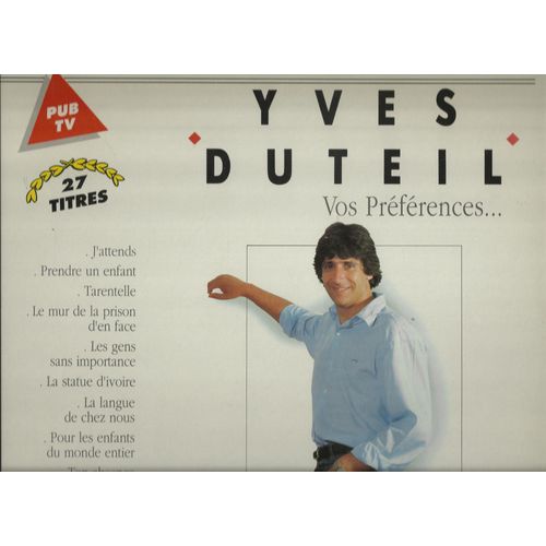 Vos Préférences ...  Virages, J'attends, Tisserand, Les Batignolles, Tarentelle, Le Bucheron, Mélancolie, 30 Ans, Au Parc Monceau, Les Fées, L'opéra, Jonathan, Cirque, Ton Absence, La Rumeur .........