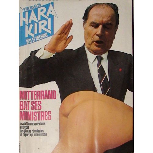 Hara Kiri 266 Mitterand Bat Ses Ministres 266