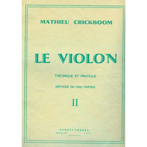 Le Violon Theorique Et Pratique Vol. 2