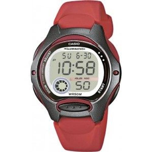 Casio Montre Rouge Digital Enfant Casio Collection Lw-200-4aveg