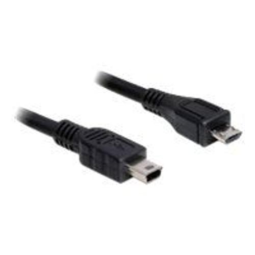 Delock - Câble USB - mini-USB de type B (M) pour Micro-USB de type B (M) - USB 2.0 - 1 m - noir