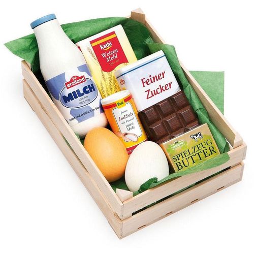 Dinette En Bois - Assortiment D'ingrédients Pour La Pâtisserie
