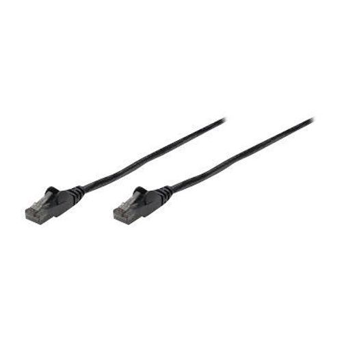 Intellinet Network Patch Cable, Cat6, 1.5m, Black, CCA, U/UTP, PVC, RJ45, Gold Plated Contacts, Snagless, Booted, Lifetime Warranty, Polybag - Cordon de raccordement - RJ-45 (M) pour RJ-45 (M) -...