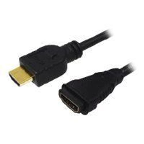 LogiLink High Speed with Ethernet - Câble d'extension HDMI avec Ethernet - HDMI mâle pour HDMI femelle - 2 m