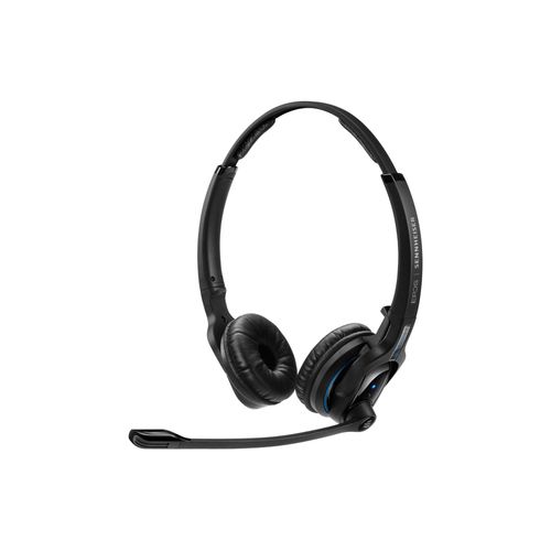 EPOS IMPACT MB Pro 2 - Micro-casque - sur-oreille - Bluetooth - sans fil - noir avec anneau bleu