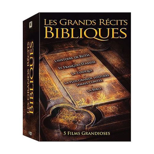 Grands Récits Bibliques : L'histoire De Ruth + Saint-François D'assise + La Tunique + La Plus Grande Histoire Jamais Contée + La Bible - Pack