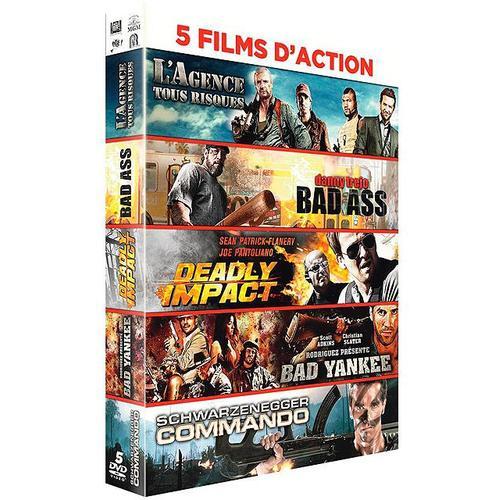 5 Films D'action : L'agence Tous Risques + Bad Ass + Deadly Impact + Bad Yankee + Commando - Pack