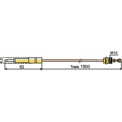Thermocouple - DIFF pour Chaffoteaux : 60074154