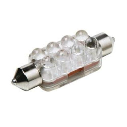 1 Ampoule Navette 8 Leds Ultra-Brillant -13x36mm - Blanc
