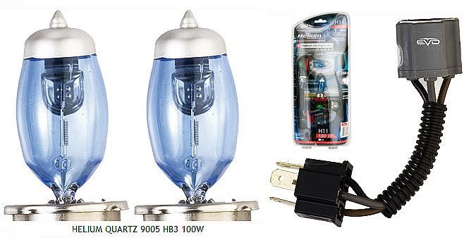 2 Ampoules Helium Quartz - Hb3 12v 100w 5500k - P20d