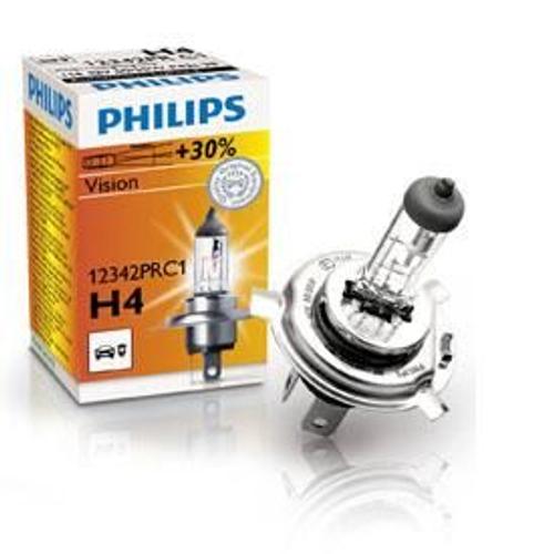 1 Ampoule H4 12v Vision - 30% De Plus - Philips