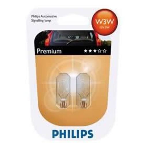 2 Ampoules W3w Vision - 30% De Plus - Philips