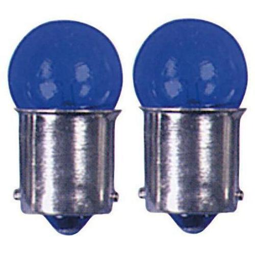 2 Ampoules Ba15s - 12v 5w - Eclairage Bleu