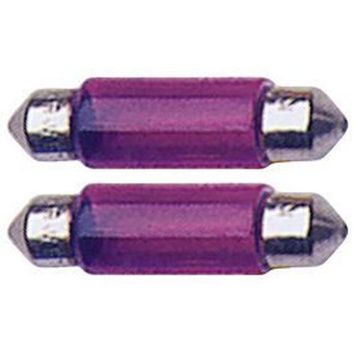 2 Ampoules Navettes - 12v/10w - T11x35 - Violette - C5w