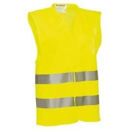 Gilet De Securite Jaune 2 Bandes Reflechissantes