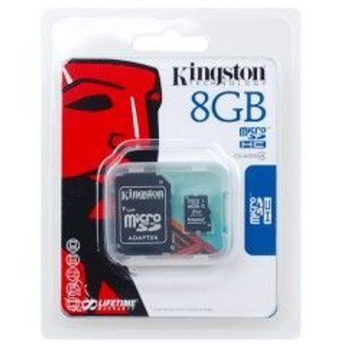 Carte Memoire MicroSd 8Go+Adaptateur