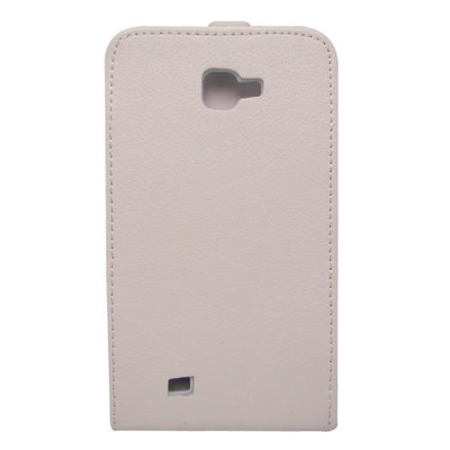 Etui Clapet Vip En Similicuir Blanc Pour Samsung Galaxy Note N7000