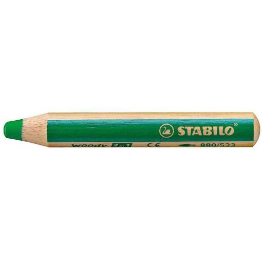 Stabilo Crayon Aux Talents Multiples Woody 3 In 1, Rond,