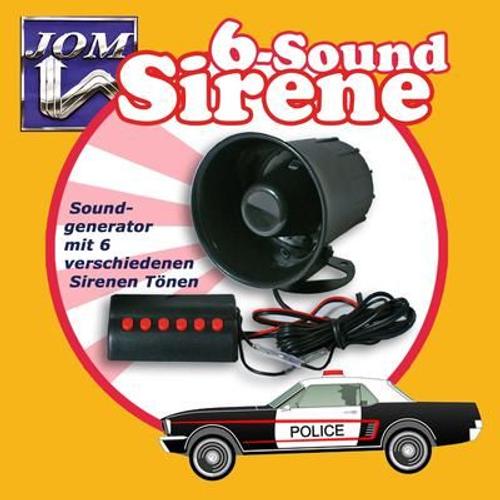 Sirene 6 tons differents 12V - accessoires auto