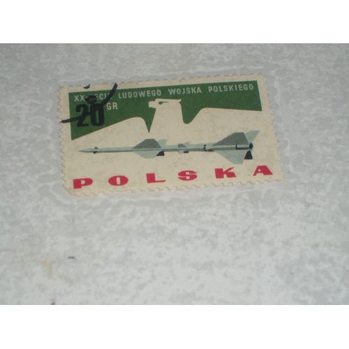 Timbre Polonais De 20 Grosz, Ludowego Wojska Polskiego.