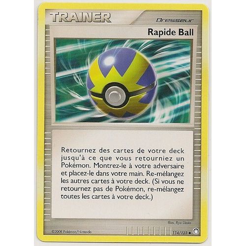 Rapide Ball - Trainer - 0 Pv - Diamant Et Perle - Trésors Mystérieux - 114/123 - Peu Commune