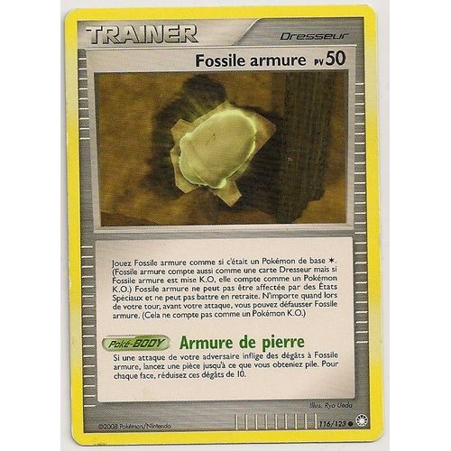 Fossile Armure - Trainer - 50 Pv - Diamant Et Perle - Trésors Mystérieux - 116/123 - Commune